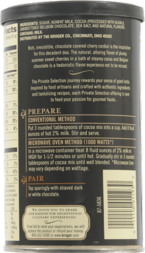 Private Selection™ Cherry Cordial Hot Cocoa Made with Belgian Chocolate Mix Perspective: back