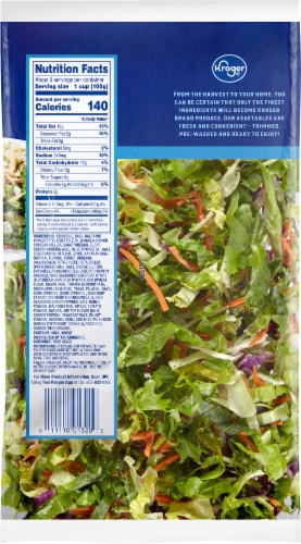 Kroger® Mediterranean Style Chopped Salad Kit Bag Perspective: back