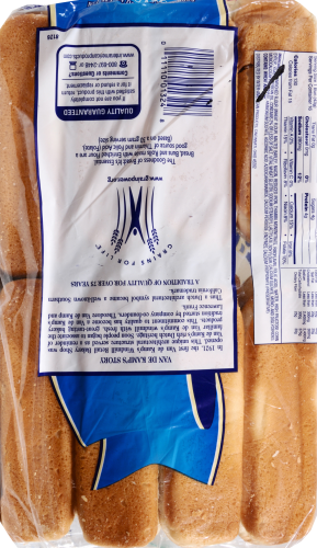 Van De Kamp's Value Pak White Hot Dog Buns Perspective: back
