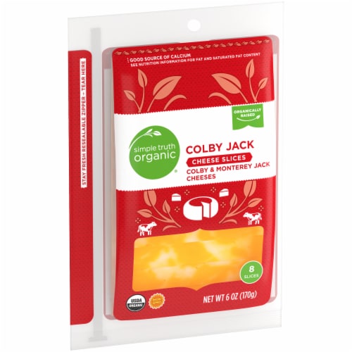 Simple Truth Organic® Colby Jack Cheese Slices Perspective: back