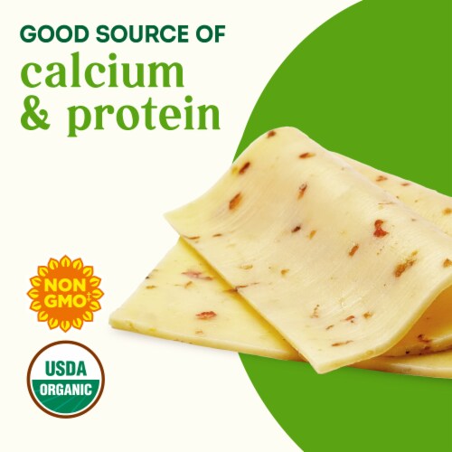 Simple Truth Organic® Pepper Jack Sliced Cheese Perspective: back
