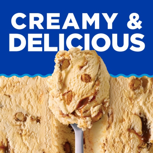 Kroger® Deluxe Low Fat Caramel Praline Frozen Yogurt Tub Perspective: back