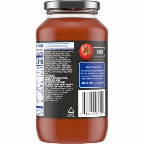 Kroger® 6-Cheese Pasta Sauce Perspective: back