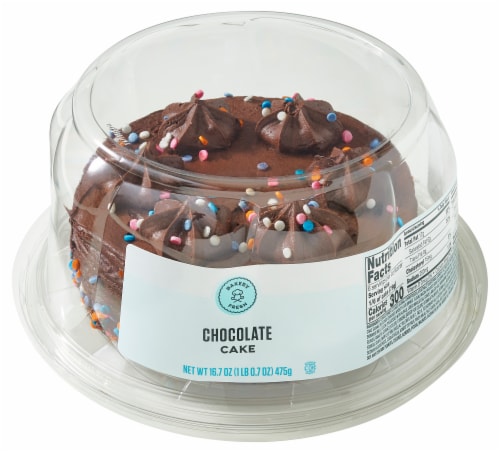 Bakery Fresh Goodness Chocolate Birthday Celebration Cake Perspective: back