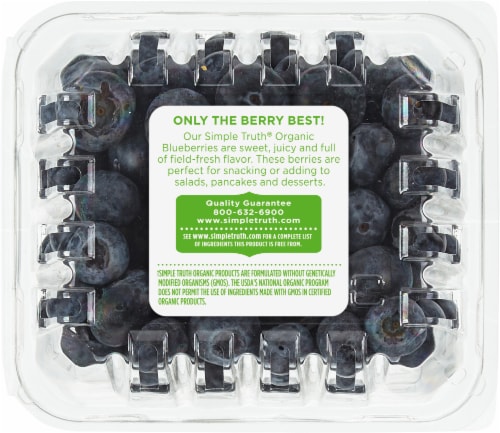Simple Truth Organic™ Fresh Blueberries Perspective: back