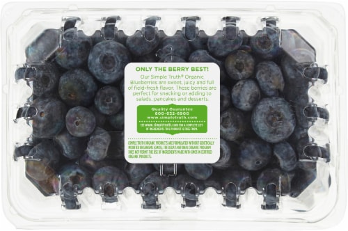 Simple Truth Organic™ Fresh Blueberries Perspective: back