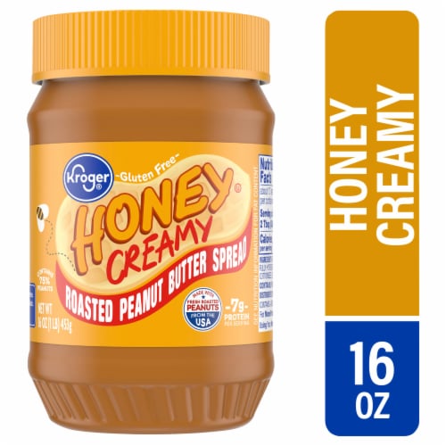 Kroger® Honey Creamy Roasted Peanut Spread Perspective: back