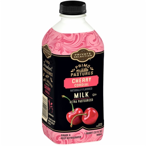 Private Selection® Primo Pastures Cherry Cordial Ultra Pasteurized Milk Quart Perspective: back