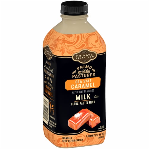 Private Selection® Primo Pastures Sea Salt Caramel Milk Quart Perspective: back