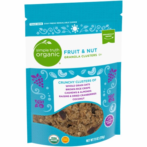 Simple Truth Organic® Fruit & Nut Granola Cereal Clusters Perspective: back