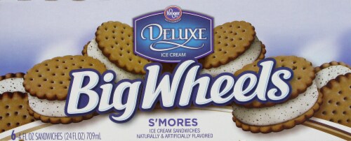 Kroger®  S'mores  Deluxe Big Wheels Ice Cream Sandwiches Perspective: back