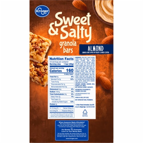 Kroger® Sweet & Salty Almond Granola Bars BIG Deal! Perspective: back