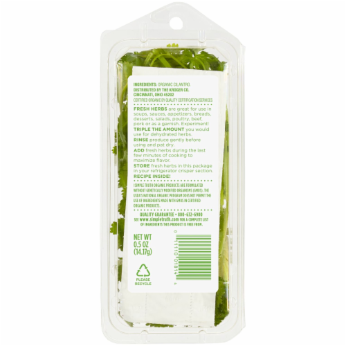 Simple Truth Organic™ Cilantro Perspective: back