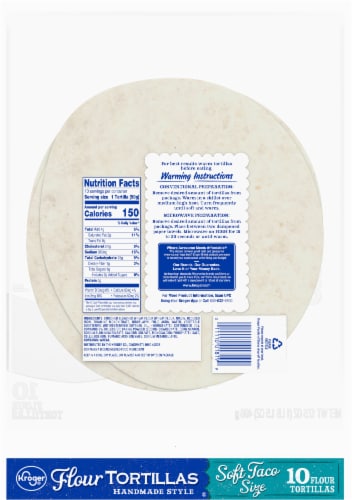 Kroger® Soft Taco Size Flour Tortillas Perspective: back