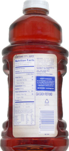Kroger® Cranberry-Apple Flavored Juice Cocktail Perspective: back