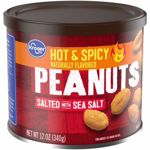 Kroger® Salted Hot & Spicy Peanuts Perspective: back