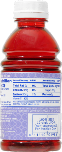 Kroger®  Grape Cranberry Juice Perspective: back
