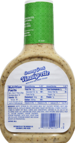 Kroger® Creamy Greet Vinaigrette Perspective: back