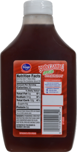 Kroger® Squeezable Strawberry Jelly Spread Perspective: back