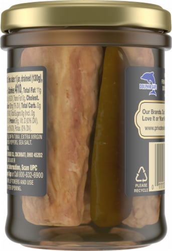 Private Selection™ Yellowfin Tuna Fillets with Jalapeno Peppers in Extra Virgin Olive Oil Perspective: back
