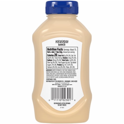 Kroger® Horseradish Sauce Perspective: back