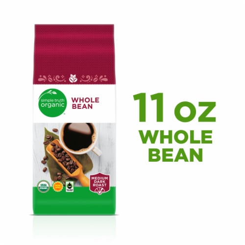Simple Truth Organic™ Medium-Dark Roast Whole Bean Coffee Perspective: back