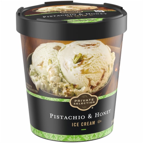Private Selection® Pistachio & Honey Ice Cream Pint Perspective: back
