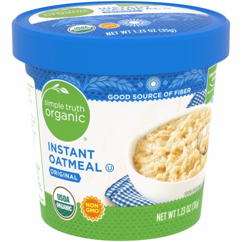 Simple Truth Organic® Original Instant Oatmeal Cup Perspective: back
