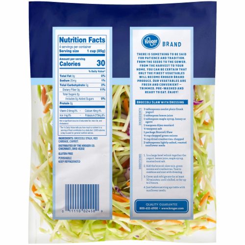 Kroger® Broccoli Slaw Perspective: back