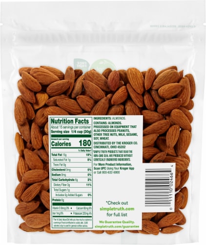 Simple Truth® Raw Almond Nuts Perspective: back