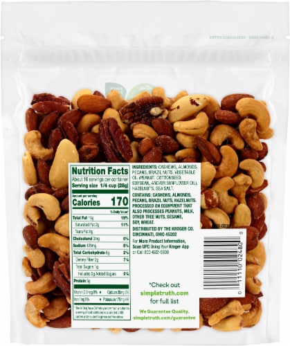 Simple Truth™ Sea Salt Roasted Deluxe Nut Mix Perspective: back