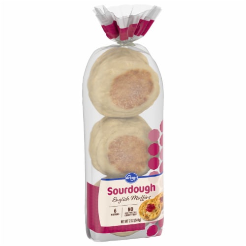 Kroger® Sourdough English Muffins Perspective: back