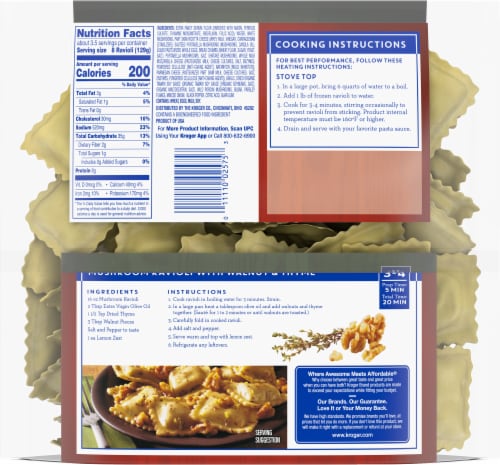 Kroger® Wild Mushroom Ravioli Perspective: back