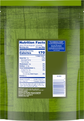 Kroger Salted with Seat Salt Halves & Pieces Cashew Nuts Perspective: back
