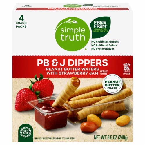 Simple Truth® PB&J Strawberry Jam Dippers Perspective: back