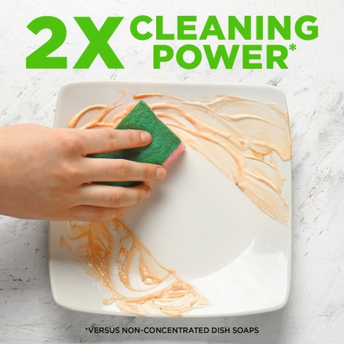 Kroger® Grease Cleaning Antibacterial Green Apple Liquid Dish Soap Perspective: back