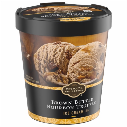 Private Selection™ Brown Butter Bourbon Truffle Ice Cream Pint Perspective: back