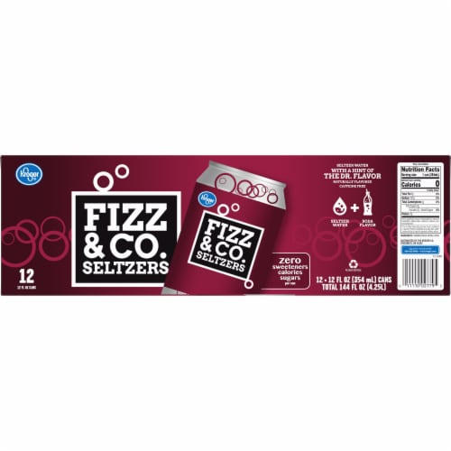 Kroger® Fizz & Co. The Dr. Flavored Seltzer Water Perspective: back