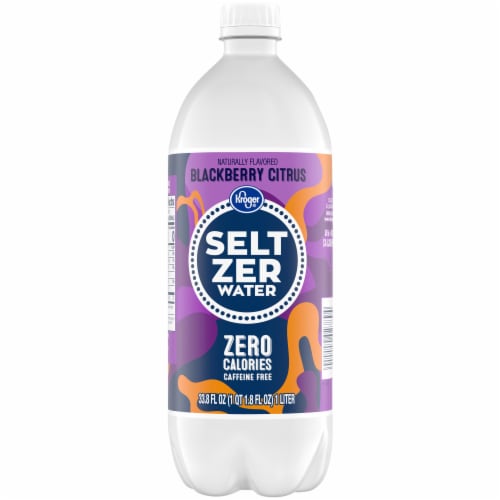 Kroger® Blackberry Citrus Flavored Seltzer Water Cans Perspective: back