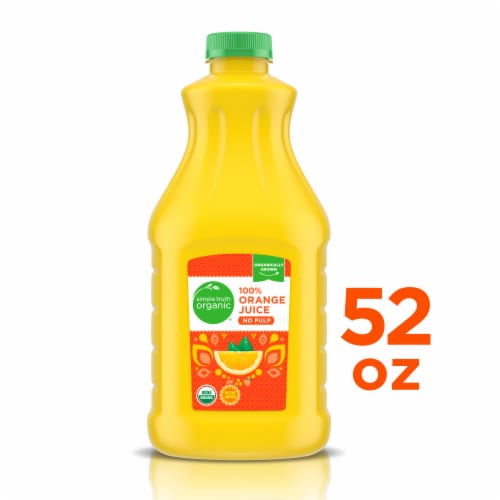 Simple Truth Organic® No Pulp 100% Orange Juice Perspective: back