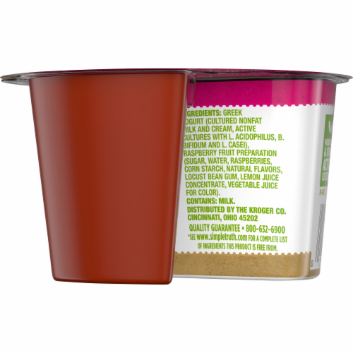 Simple Truth® 2% Low Fat Strained Raspberry Greek Yogurt Perspective: back