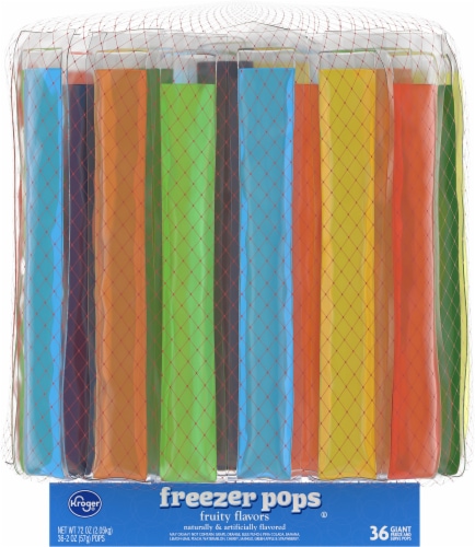 Kroger® Fruit Flavored Freezer Pops Perspective: back