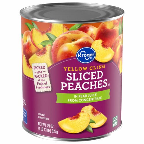 Kroger® Sliced Peaches in Pear Juice Perspective: back