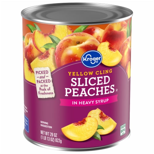 Kroger® Sliced Peaches in Heavy Syrup Perspective: back