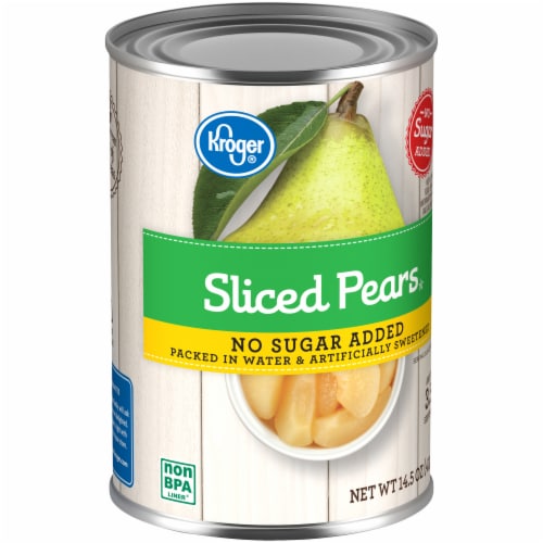Kroger® Canned Sliced Pears No Sugar Added Perspective: back