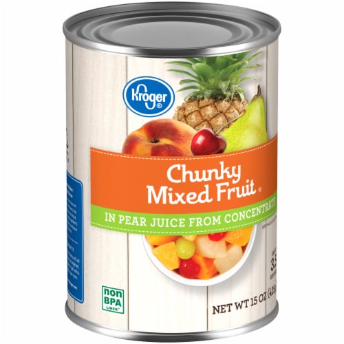 Kroger® Canned Chunky Mixed Fruit in Pear Juice Perspective: back
