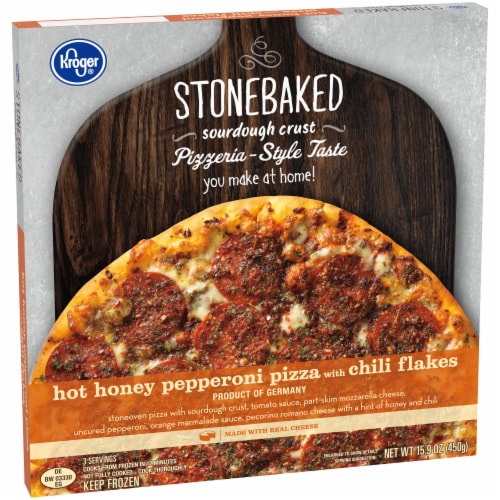 Kroger® Hot Honey Pepperoni Frozen Pizza Perspective: back