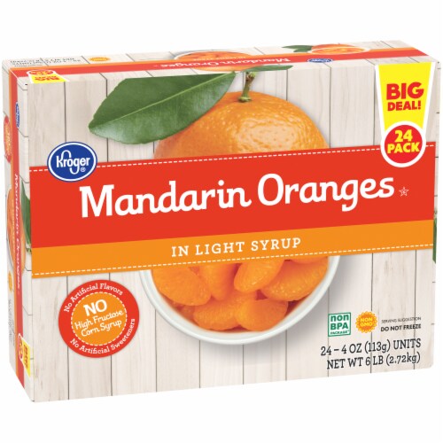 Kroger® Mandarin Orange Cups in Light Syrup Perspective: back