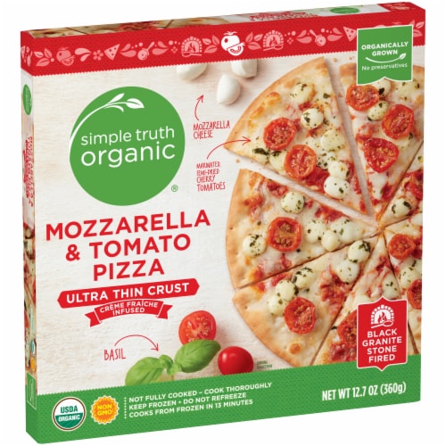 Simple Truth Organic® Mozzarella & Tomato Ultra Thin Crust Pizza Perspective: back