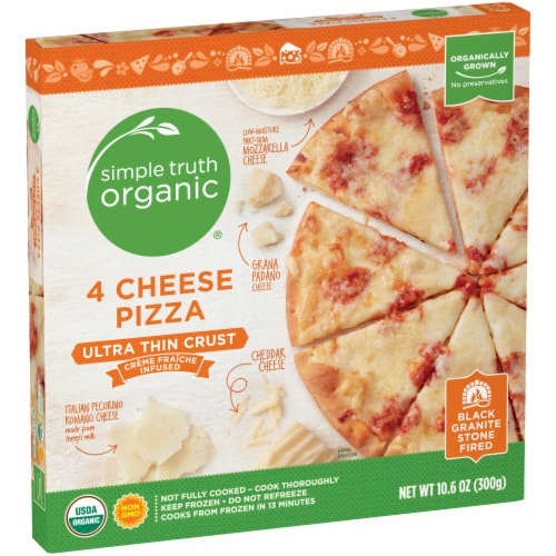 Simple Truth Organic® 4 Cheese Ultra Thin Crust Pizza Perspective: back